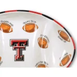 Magnolia Lane Texas Tech NCAA Officially Licensed Ceramic Football Tailgating Serving Platter thumbnail 2