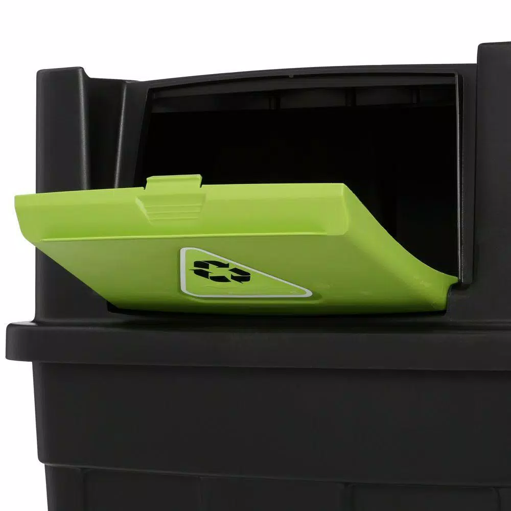 Rubbermaid 30 Gal. Stackable Indoor Recycling Bin with Flip Door