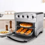 Boyel Living 24 Qt. Silver Stainless Steel Air Fryer Toaster Oven with 1700W Power and 4 Accessories thumbnail 2