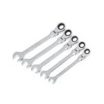 Husky 10-Piece Flex-Head Ratcheting Wrench Set, SAE and Metric thumbnail 3