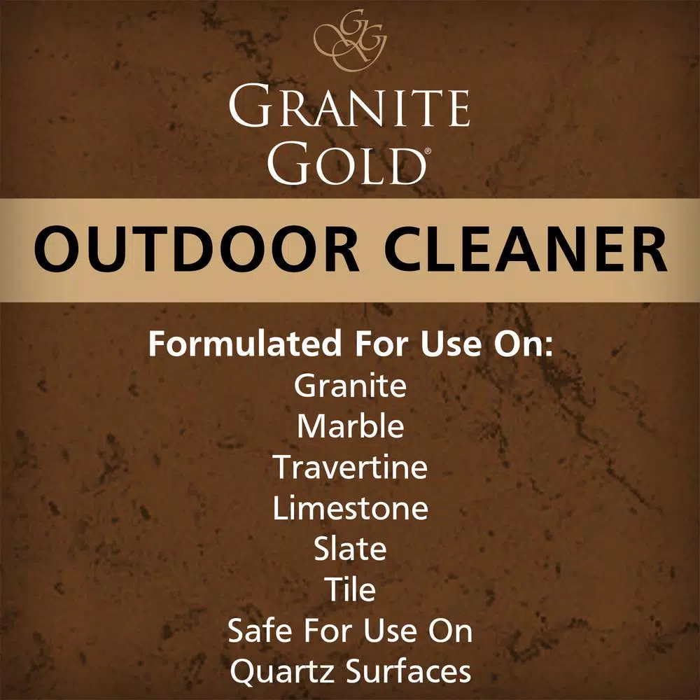 Granite Gold Outdoor Stone Cleaner, 24 oz. Professional Strength Natural Stone Spray