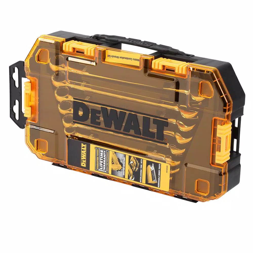 DEWALT DWMT73810 8-Piece Metric Long Panel Combination Wrench Set