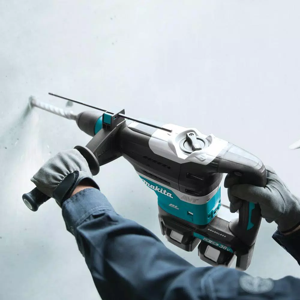 Makita 18V X2 LXT 36V Cordless SDS-MAX Rotary Hammer Kit with 1/2 in. Impact Wrench Bonus