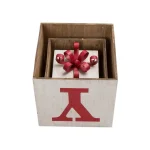 Glitzhome 31.89 in. Wooden Block Wording Porch Sign - JOY Festive Holiday Decor thumbnail 5