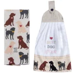 Kay Dee Fur Real Pets Dog Themed Gray Cotton Kitchen Textile Set - 4 Piece thumbnail 2