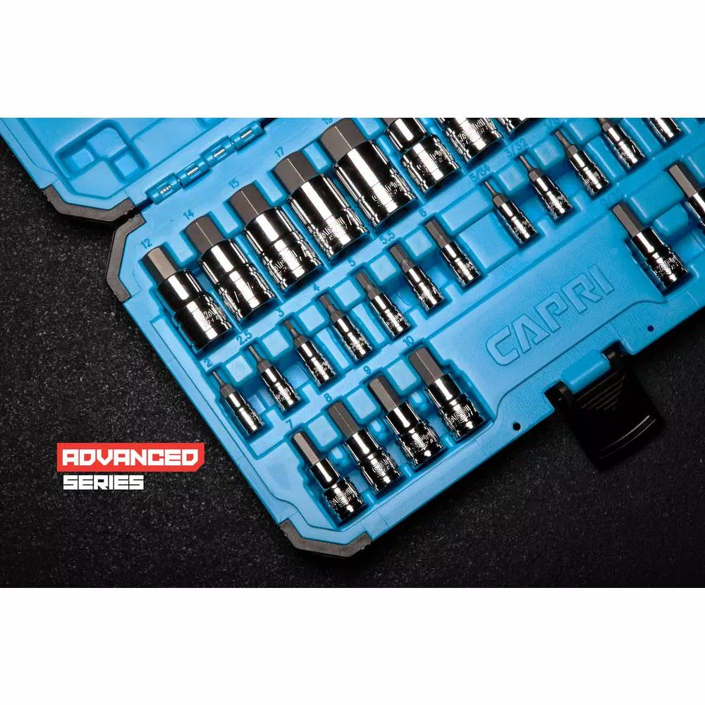Capri Tools Hex Master Bit Socket Set, 32-Piece SAE and Metric