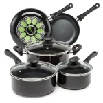 Ecolution Artistry 8-Piece Aluminum Nonstick Cookware Set, Slate thumbnail 1