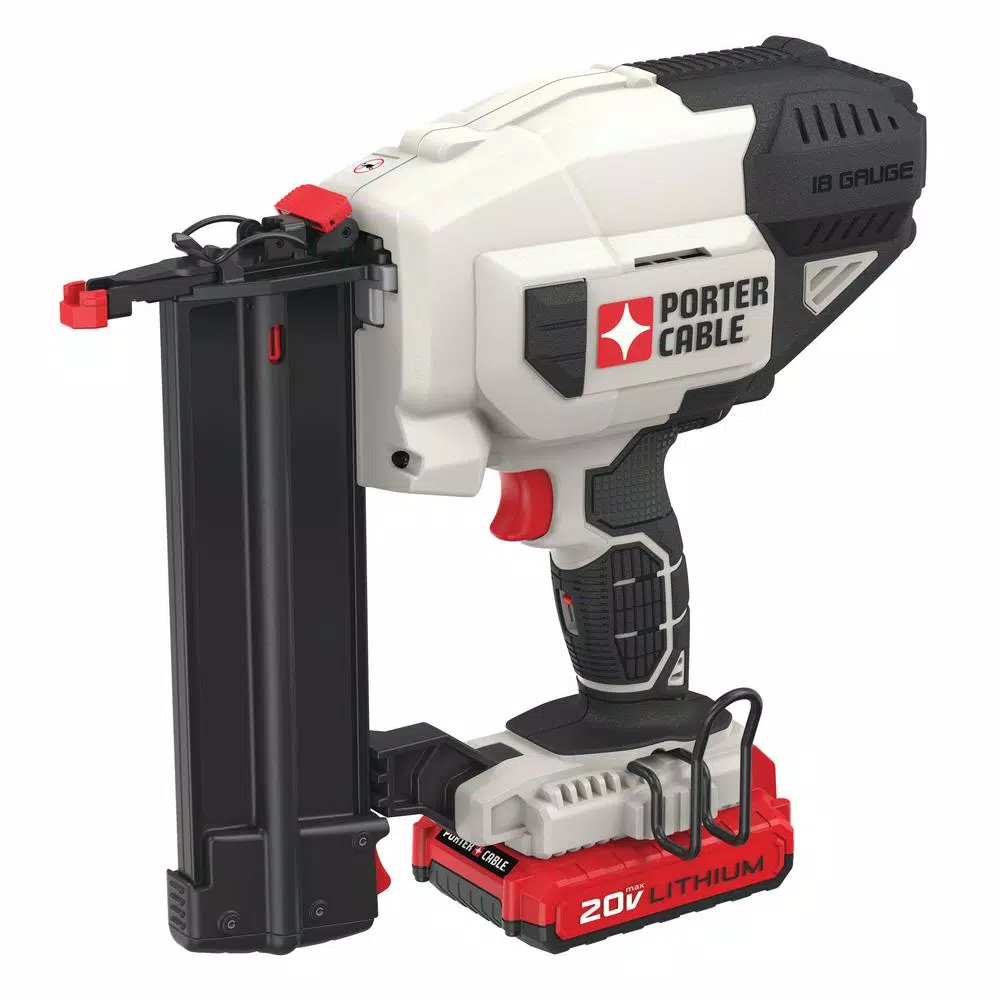 Porter-Cable 20V MAX 18-Gauge Cordless Brad Nailer Kit with 1.5 Ah Battery and Charger