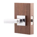 Copper Creek Craftsman Remi Polished Stainless Steel Privacy Lever for Bedroom and Bathroom thumbnail 2