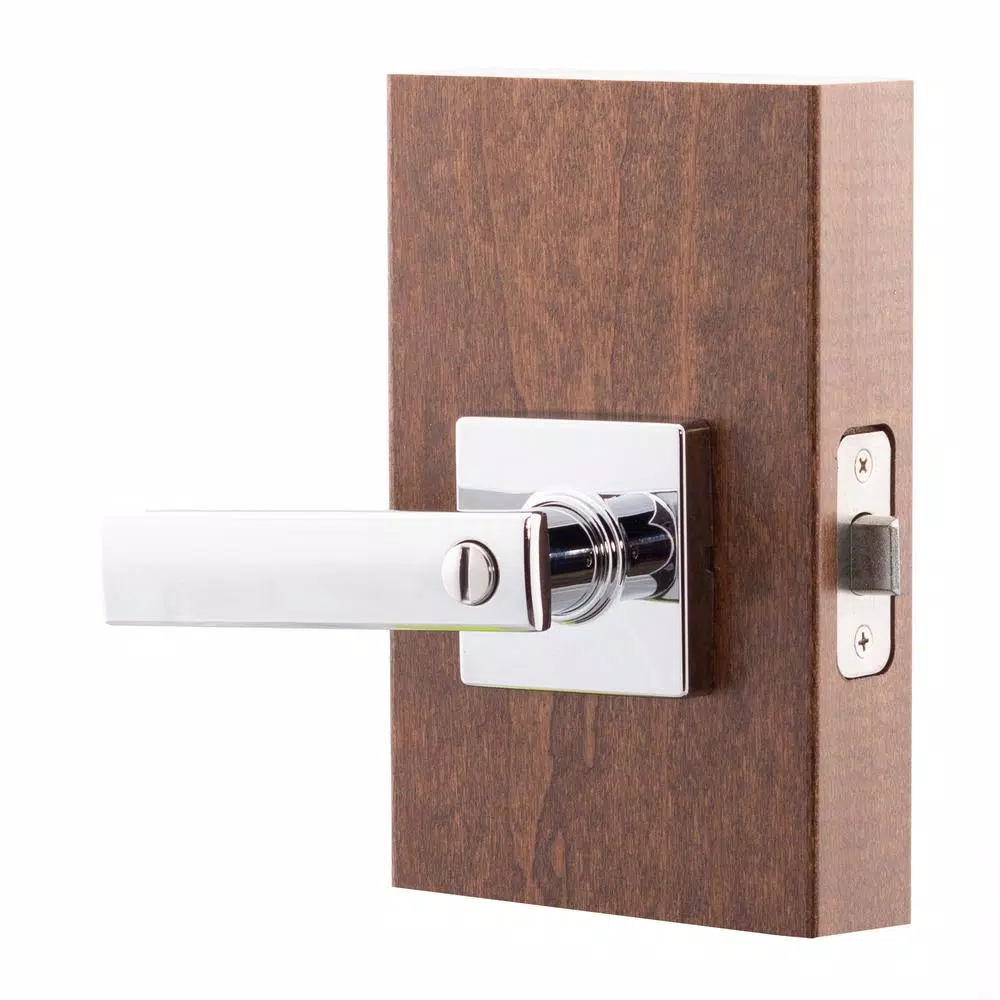 Copper Creek Craftsman Remi Polished Stainless Steel Privacy Lever for Bedroom and Bathroom