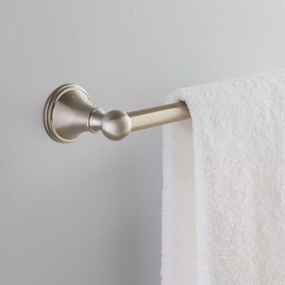 Delta Crestfield 24 in. Single Towel Bar in Brushed Nickel