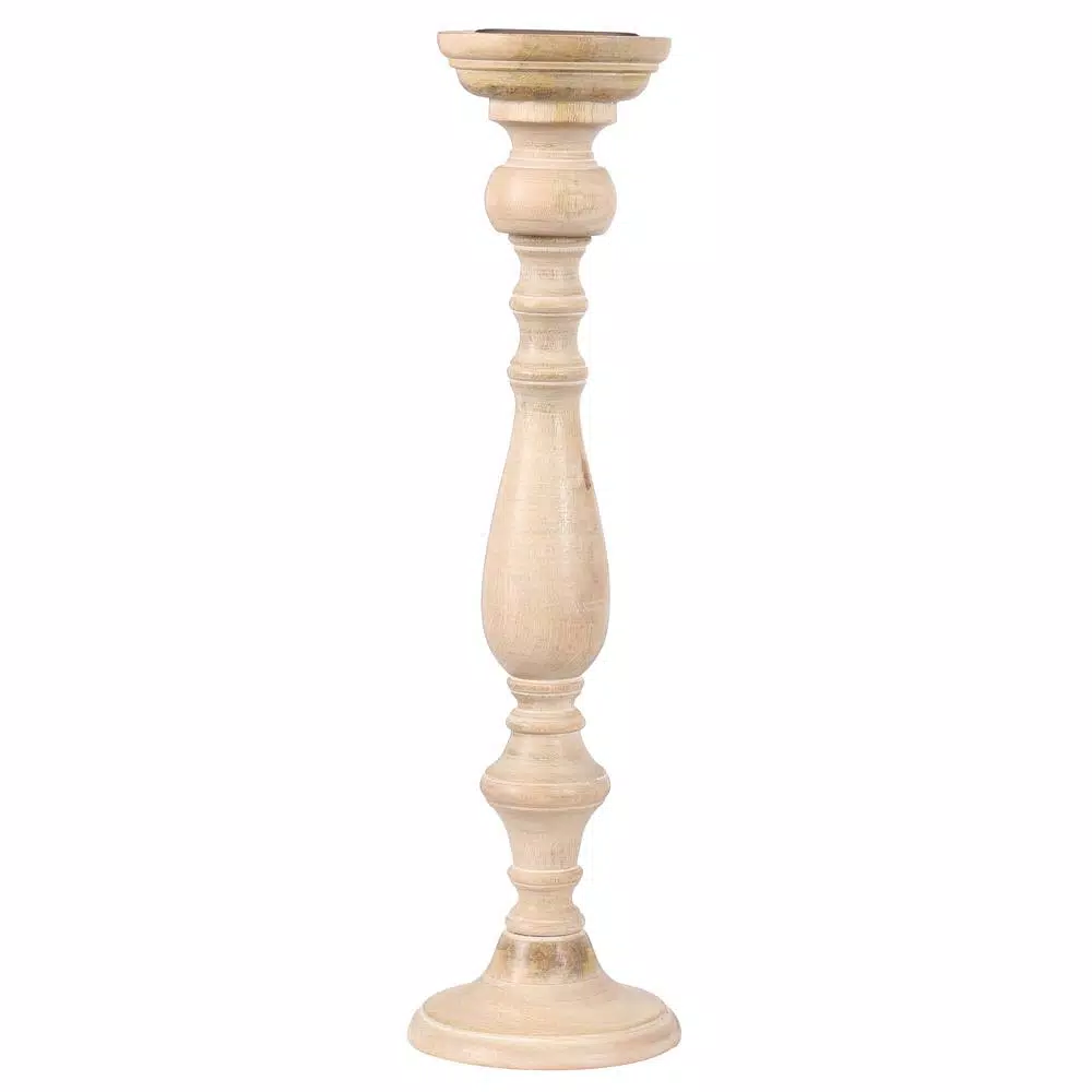 Unbranded Natural Wood Rustic Candle Holder Set of 5, Southwestern Style Candlesticks