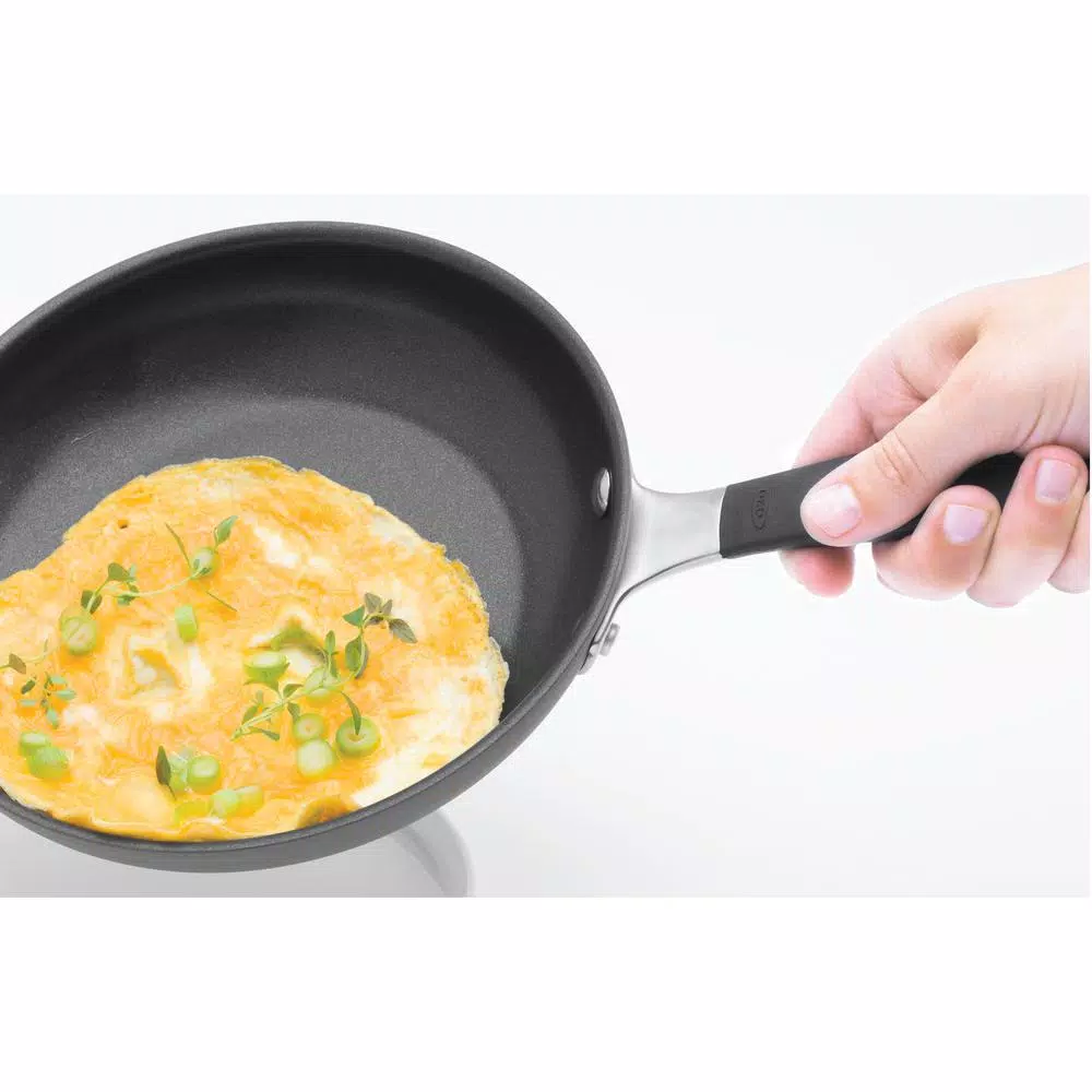 OXO Good Grips 12 in. Hard-Anodized Aluminum Ceramic Nonstick Frying Pan, Black