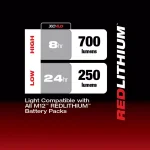 Milwaukee M12 ROVER 12V Lithium-Ion 700 Lumen Pivoting Flood Light with USB Charging thumbnail 3