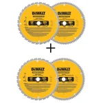 DEWALT 12 in. Miter Saw Blade Assortment, 32-Teeth & 80-Teeth (4-Pack) thumbnail 1
