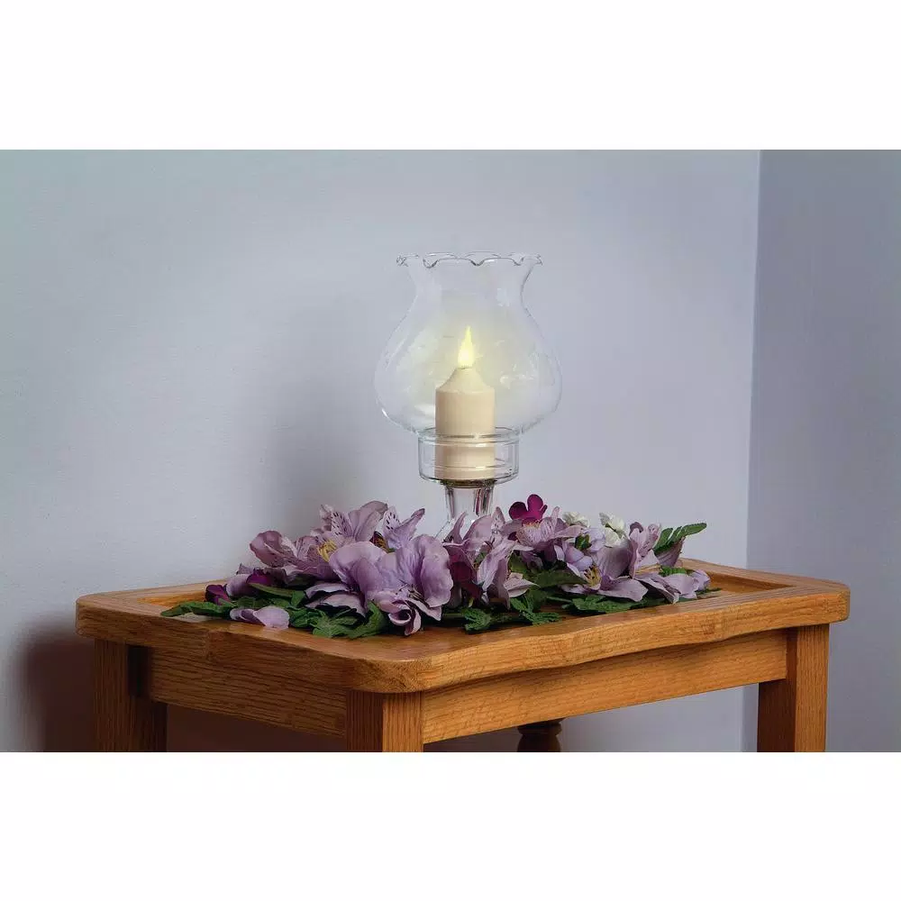 Xodus Innovations 4 in. Amber LED Votive Candle with Antique Brass Base, Battery Operated Flameless Candle