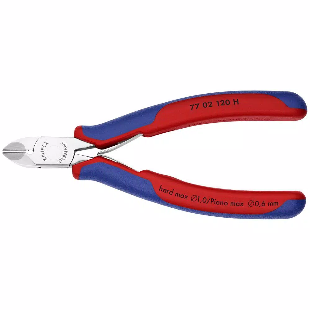 KNIPEX 4-3/4 in. Electronics Diagonal Cutters with Carbide Metal Cutting Edges