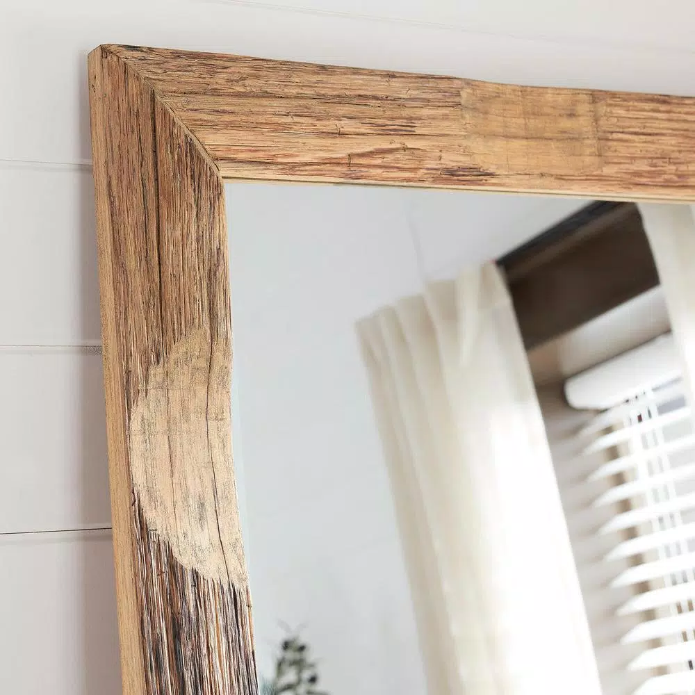 Home Decorators Collection Oversized Classic Wood Frame Floor Mirror, Brown