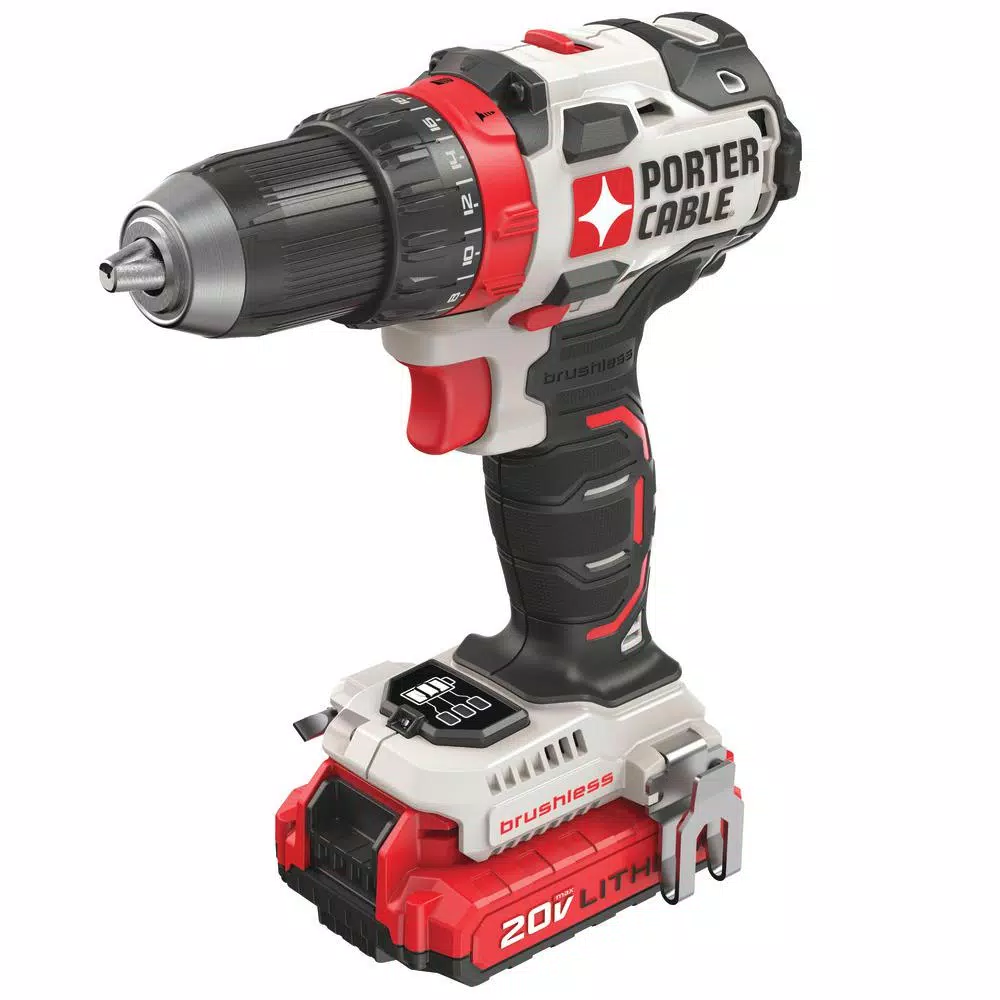 Porter-Cable 20V MAX Brushless Cordless 1/2 in. Drill/Driver Kit with 2 1.5 Ah Batteries and Charger