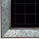 Pinnacle Rustic Galvanized Metal Framed Monthly Chalkboard Calendar Wall Mount Memo Board thumbnail 3