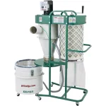 Grizzly Industrial 1-1/2 HP 2-Stage Cyclone Dust Collector with 6 in. Intake and Remote Control thumbnail 4