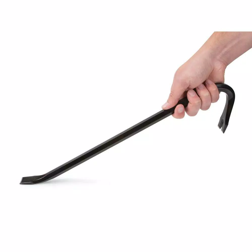 TEKTON 18 in. Wrecking Bar Pry Bar with Chisel Ends and V Nail Slot