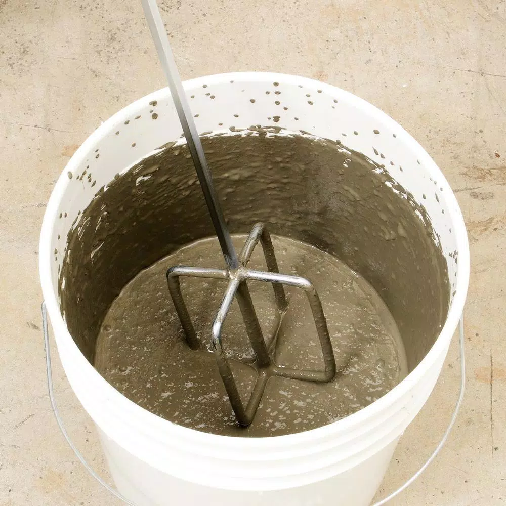 QEP 24 in. Professional Chrome-Plated Steel Mixing Paddle for Thinset and Grout