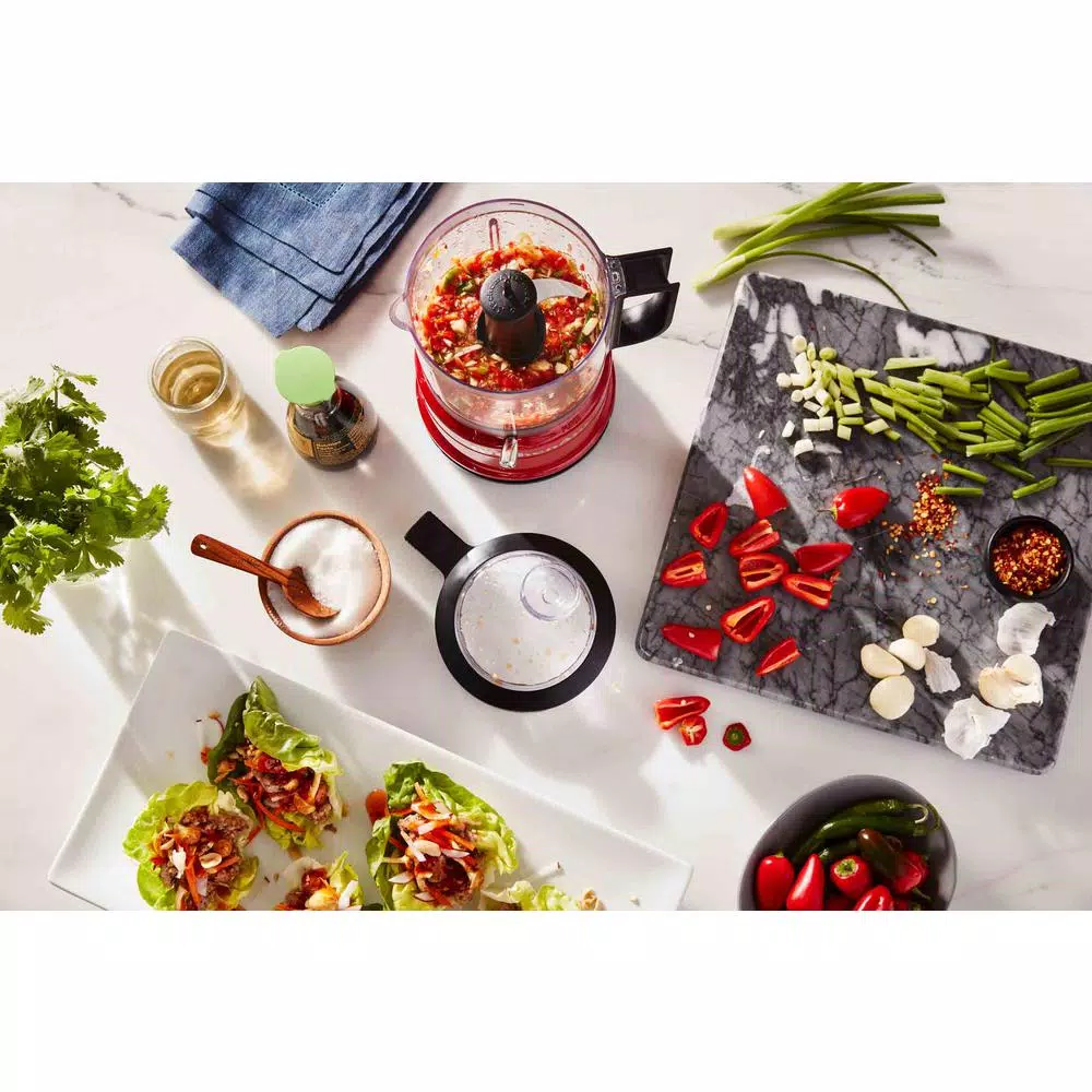 KitchenAid 100-Year Limited Edition Queen of Hearts 3.5-Cup Food Processor, Passion Red