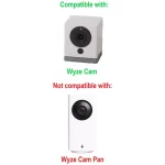 Wasserstein Adjustable Metal Mount for Wyze Cam, 360° Swivel & 90° Tilt, White (2-Pack) thumbnail 7