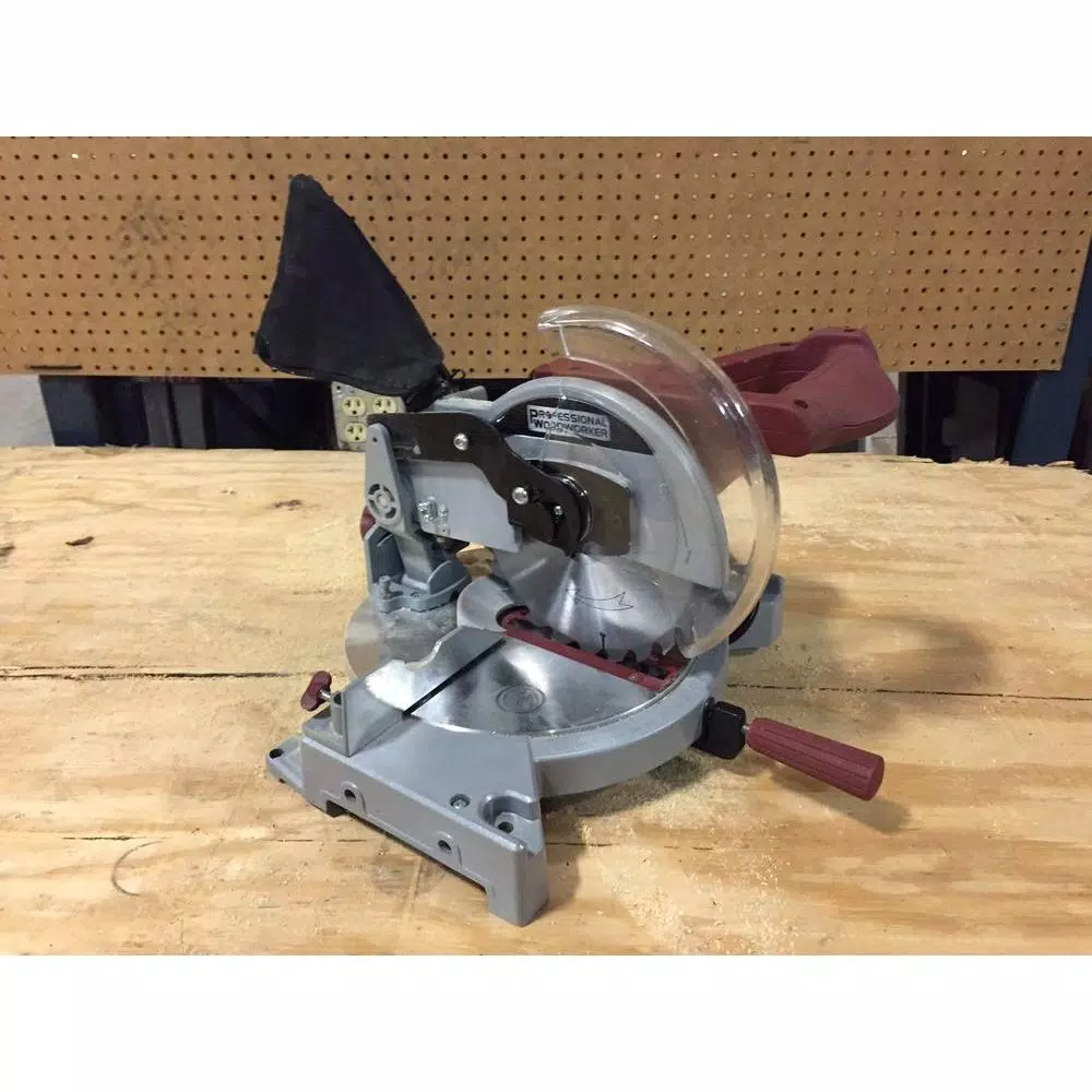 Professional Woodworker 8-1/4 in. Compound Miter Saw with Laser Guide, 10-Amp, 5000 RPM