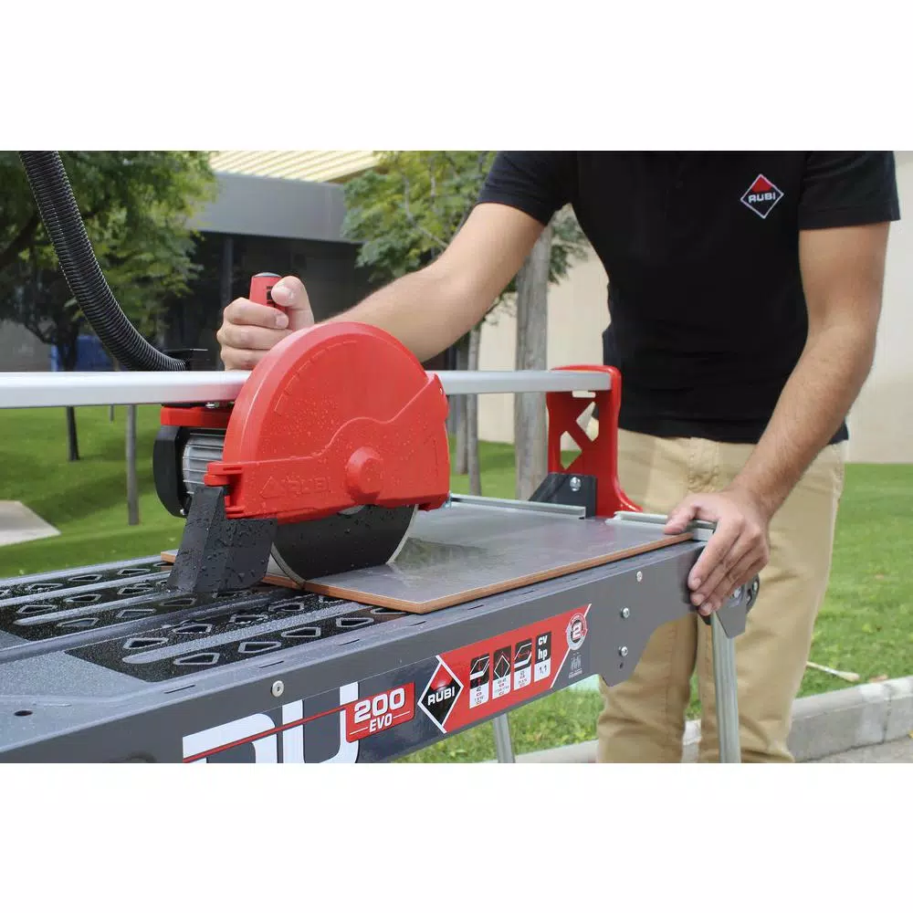 Rubi DU-200 EVO 8 in. 120V Wet Tile Saw with 1.1 HP Direct-Drive Motor