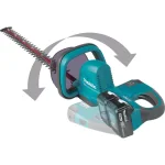 Makita 36V (18V x2) LXT Cordless Hedge Trimmer Kit with (2) 5.0 Ah Batteries and Dual Port Charger thumbnail 10