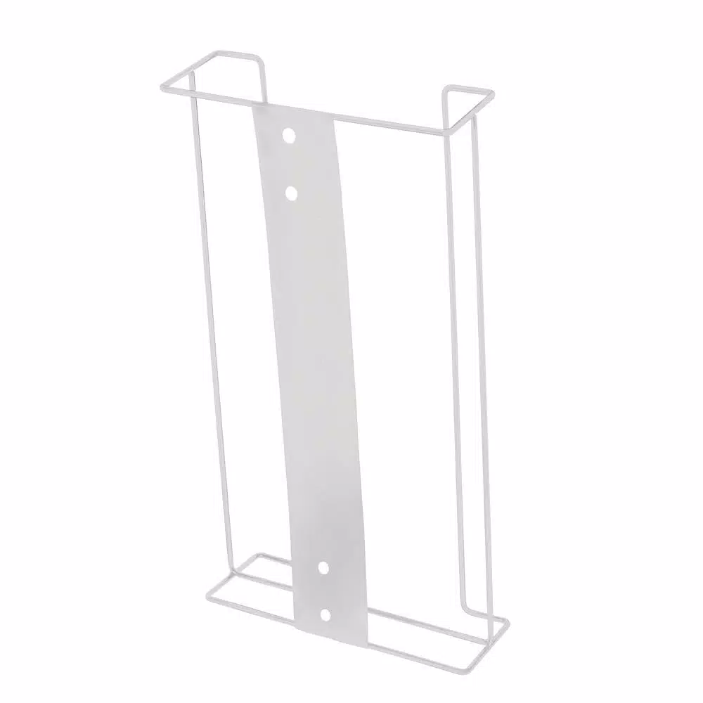Alpine Industries Quad Capacity Wire Wall Mount Glove Box Dispenser, White
