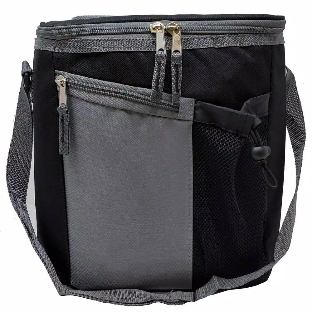 LavoHome 18-Can Insulated Cooler Bag with Adjustable Shoulder Straps and Zipper Front Pocket