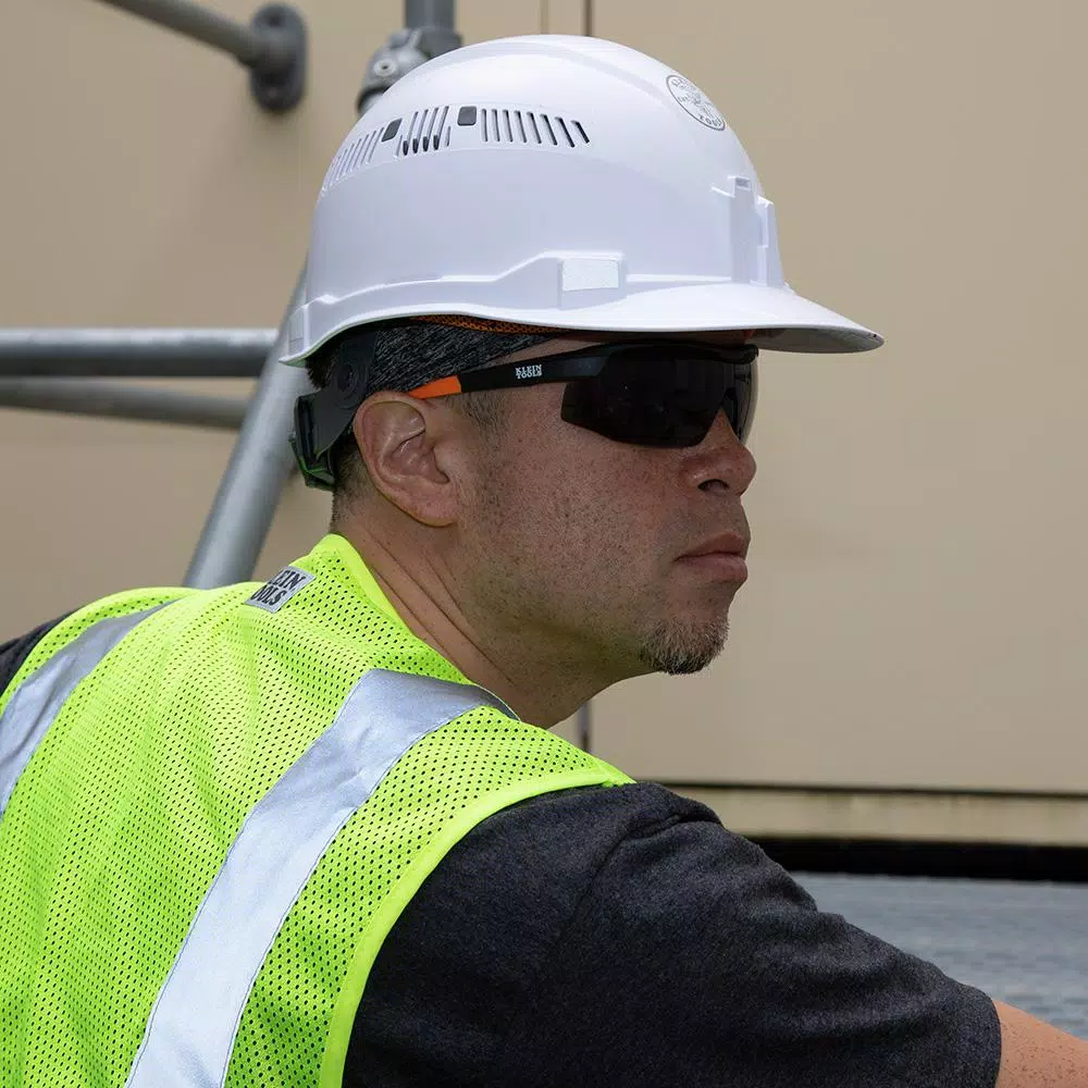 Klein Tools Safety Glasses with Gray Tinted Lenses, Anti-Fog and UV Protection