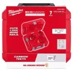 Milwaukee BIG HAWG Carbide Hole Saw Kit, 7-Piece Multi-Material Set thumbnail 6