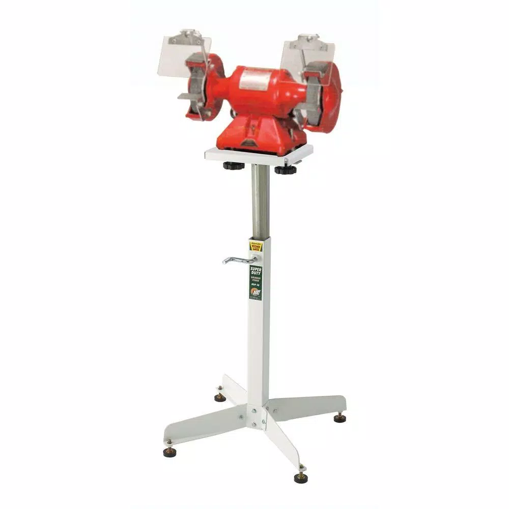 HTC HGP10 Universal Grinder Stand, Heavy Duty Powder Coated Steel, 500 lbs. Capacity