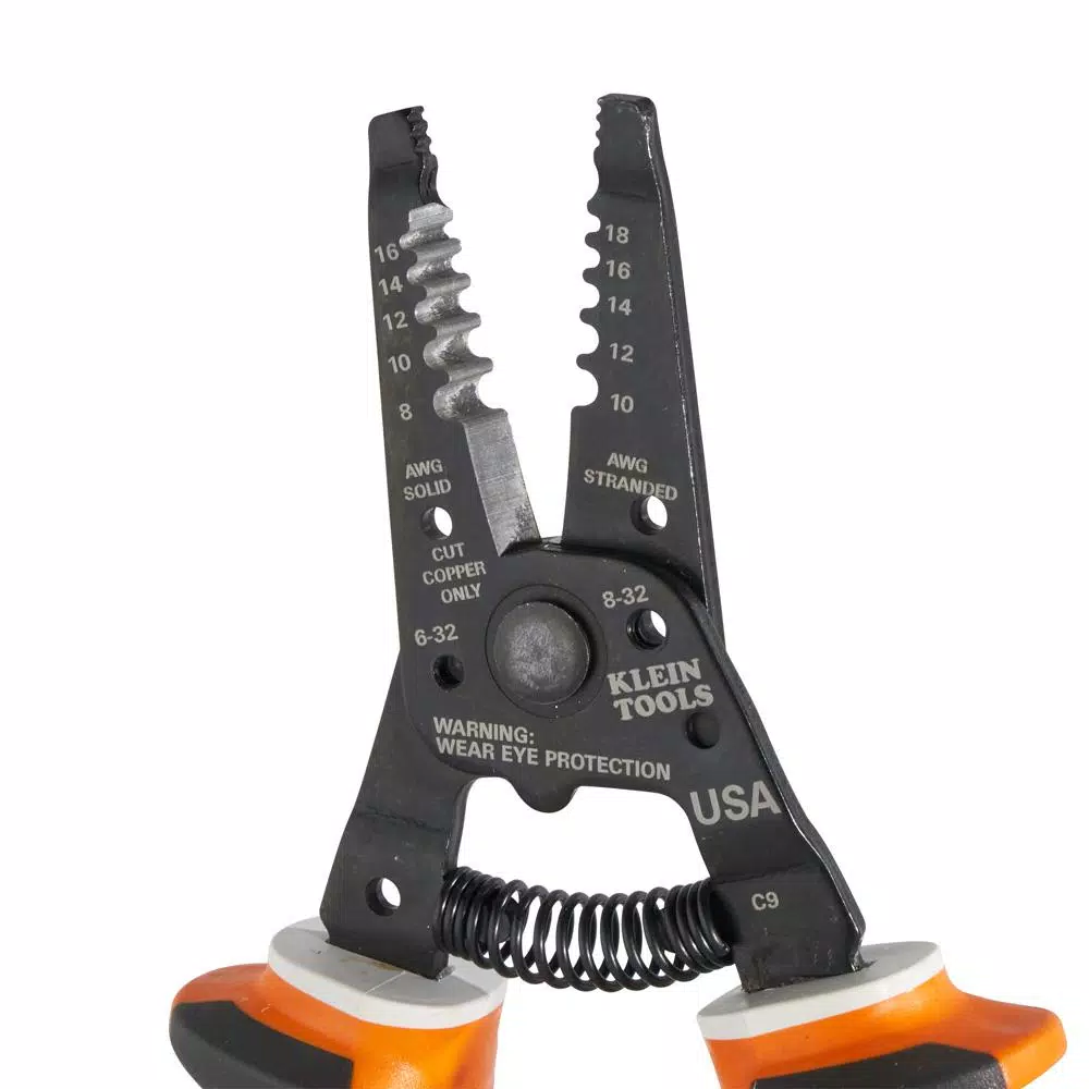 Klein Tools 8 in. Insulated Wire Stripper and Cutter, 1000V VDE Certified