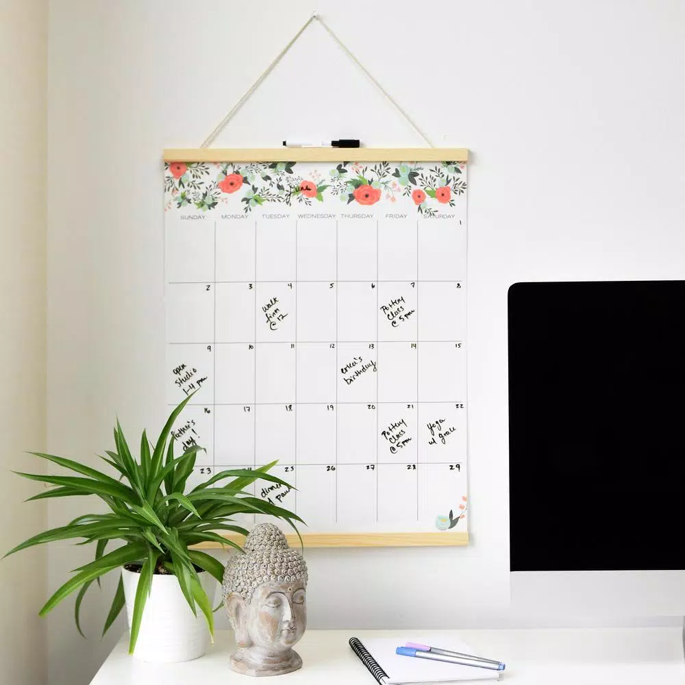 WallPops Garden Rose Dry Erase Tapestry Memo Board - Bohemian Floral Wall Decor