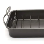 BergHOFF EarthChef 13 in. Carbon Steel Non-Stick Roaster Pan with Rack, 7 qt. thumbnail 2