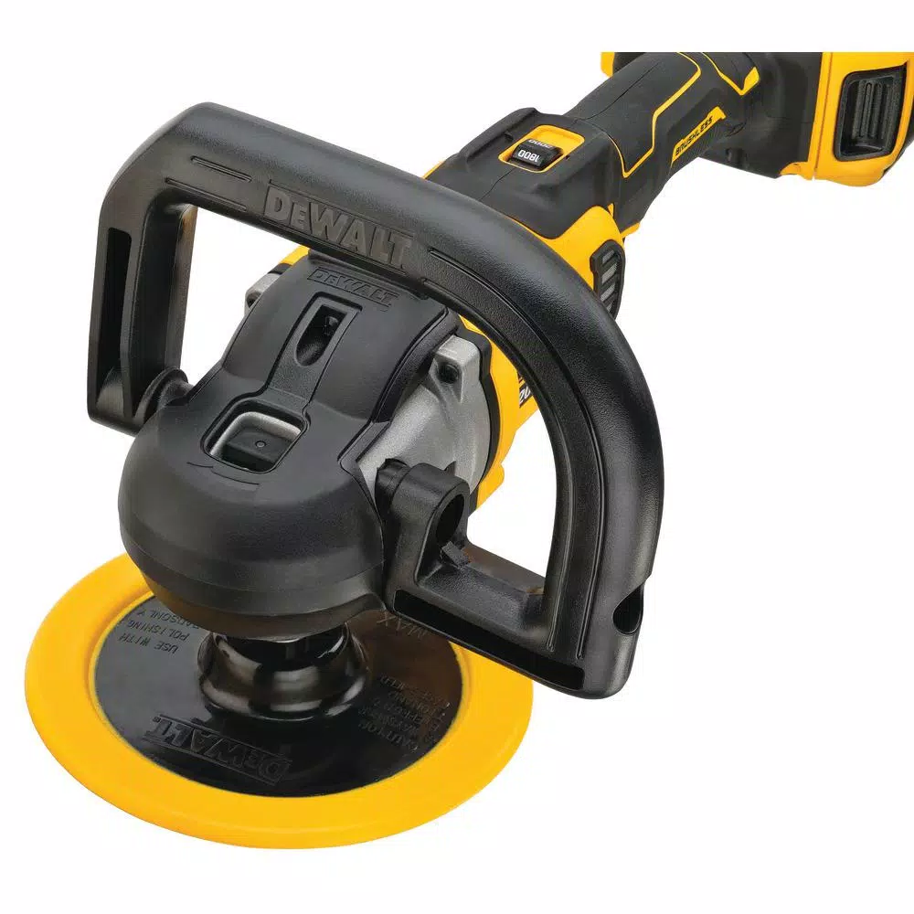 DEWALT 20V MAX XR Cordless Brushless 7 in. Variable Speed Rotary Polisher Kit with (2) 5.0 Ah Batteries & Charger