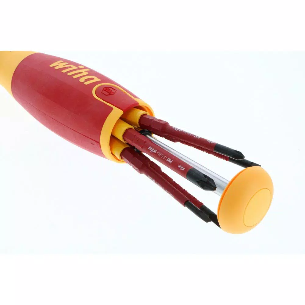 Wiha 7-Piece Insulated SlimLine Ultra Driver Screwdriver Set, 1000V VDE Certified