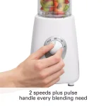 Hamilton Beach Go Sport 20 oz. Personal Blender, 3-Speed, White thumbnail 2