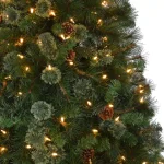 Home Accents Holiday 7.5 ft Alexander Pine Pre-Lit LED Artificial Christmas Tree with 550 SureBright Warm White Lights thumbnail 6