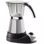 DeLonghi De'Longhi Moka Maker 6-Cup Italian Espresso Machine, Black Stainless Steel thumbnail 1