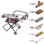 Evolution Power Tools RAGE5-S 15 Amp 10 in. Multi-Material Table Saw with Folding Stand thumbnail 2