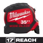 Milwaukee 35 ft. Wide Blade Tape Measure with 17 ft. Reach thumbnail 6