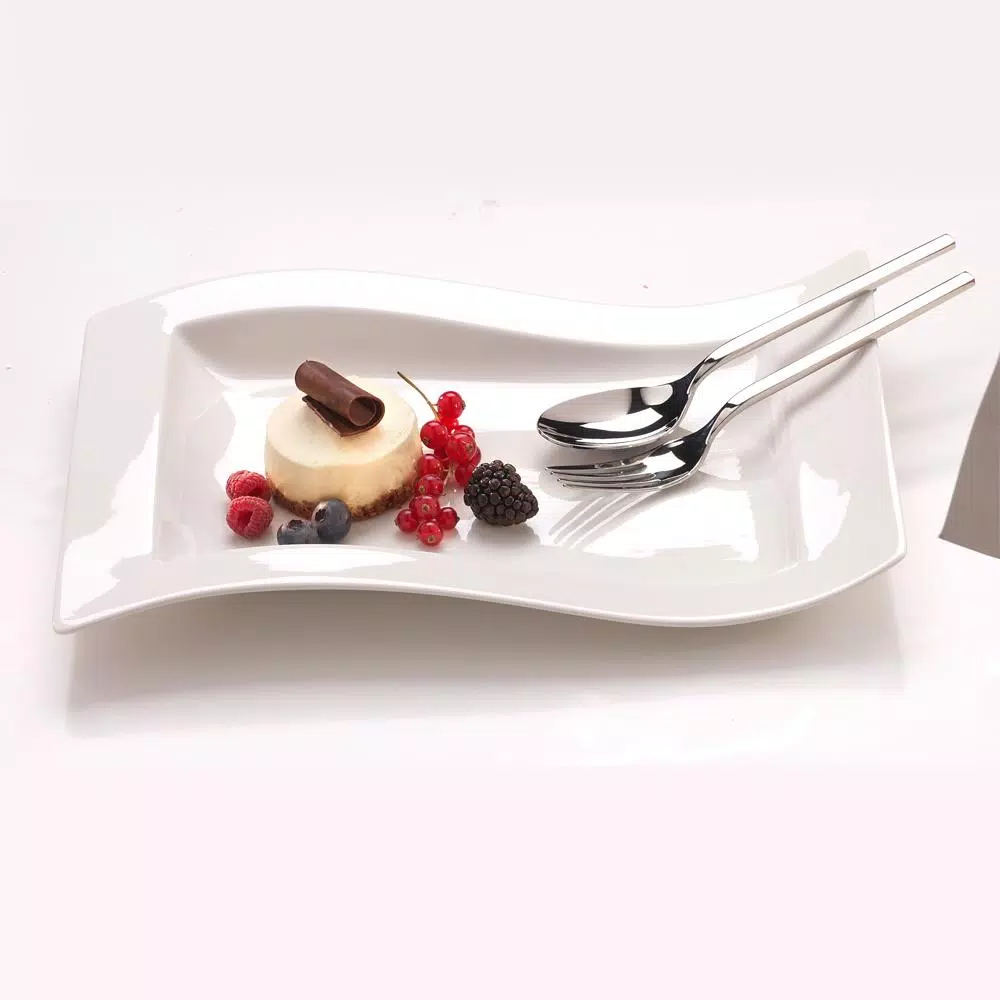 Villeroy & Boch NewWave 19.5 in. White Porcelain Rectangular Platter