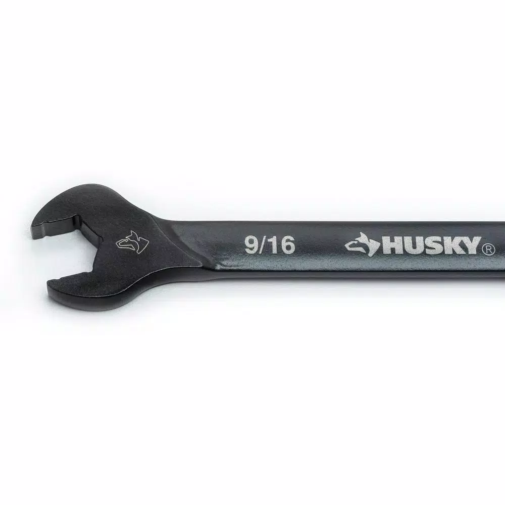 Husky 6-Piece SAE Flex-Head Ratcheting Wrench Set, 100-Position Locking
