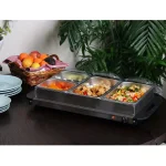 MegaChef 2.5L Stainless Steel Buffet Server and Warming Tray with 4 Removable Food Containers thumbnail 5